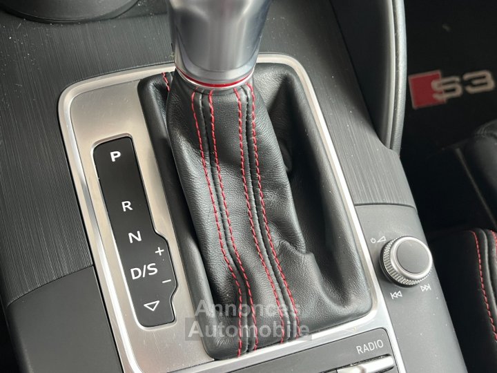 Audi S3 SPORTBACK 20 TFSI 310 S tronic 7 Quattro / Car Play / Toit Ouvrant / Origine France / Noir Panthère (Peinture Exclusive) / 5 Places - 37