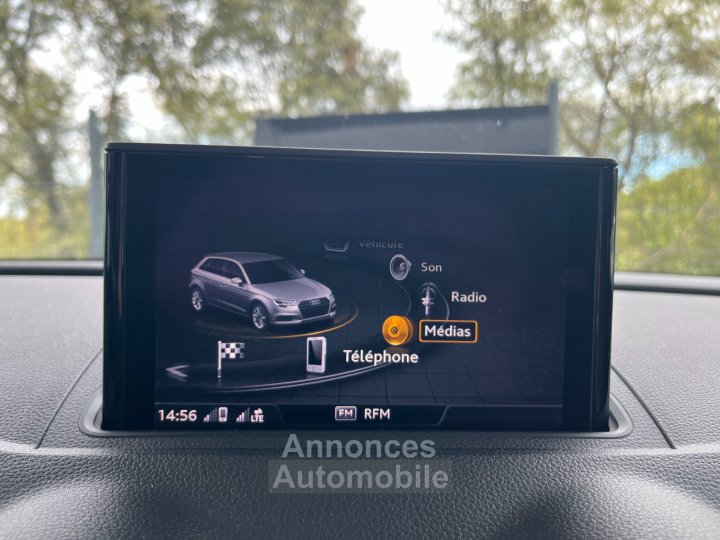 Audi S3 SPORTBACK 20 TFSI 310 S tronic 7 Quattro / Car Play / Toit Ouvrant / Origine France / Noir Panthère (Peinture Exclusive) / 5 Places - 43