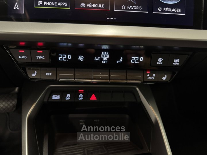 Audi A3 III 35 TFSI 150ch Design S tronic 7 2020 française entretien - 18