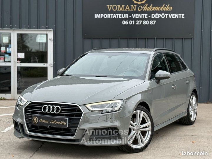 Audi A3 Sportback S-line 35 TFSI -150ch Gris Nardo Garantie 12 mois - 1