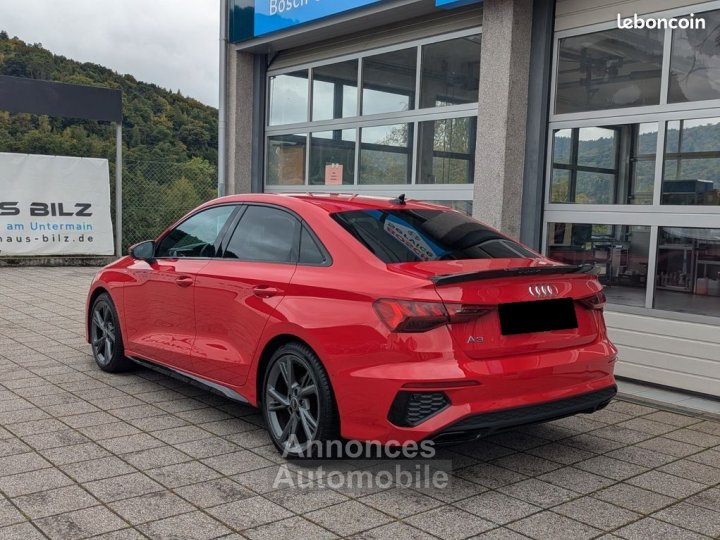 Audi A3 Limousine 35TFSI S Line 150ch GPS-LED-VIRTUAL COCKPIT-CAMERA-BANG & OLUFSEN-ROUGE TANGO-SEMI CUIR - 3