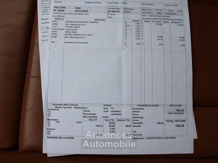 Audi Q3 EXCLUSIVE 2L TDI 140 CV QUATTRO GPS 3D JA 18 USB XÉNON+ LED RADAR RÉGULATEUR - 17