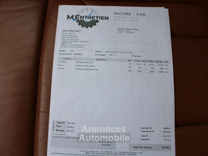 Audi Q3 EXCLUSIVE 2L TDI 140 CV QUATTRO GPS 3D JA 18 USB XÉNON+ LED RADAR RÉGULATEUR - 19