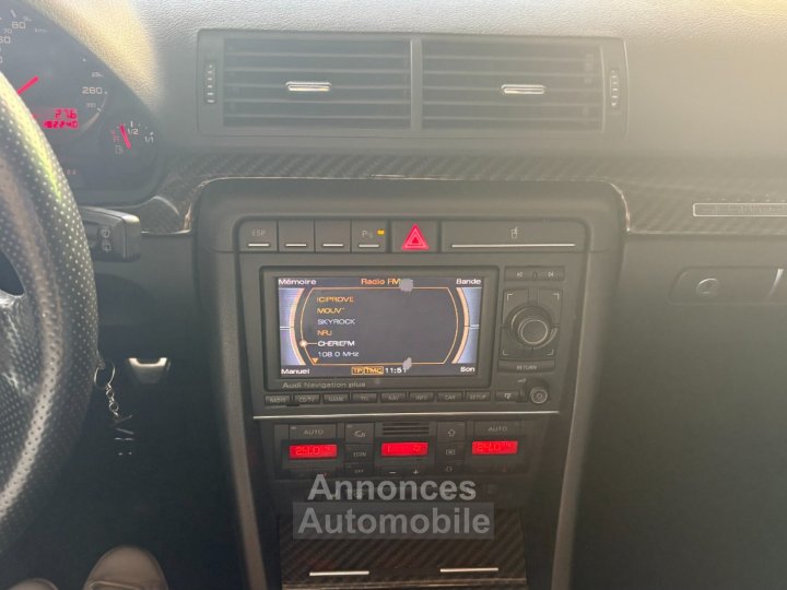 Audi RS4 Quattro B7 Avant 42 i V8 420 ch ~ Toit ouvrant ~ Sièges chauffants ~ Pack F1 ~ Bose ~ Sellerie cuir RS ~ Régulateur - 14