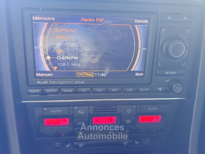 Audi RS4 Quattro B7 Avant 42 i V8 420 ch ~ Toit ouvrant ~ Sièges chauffants ~ Pack F1 ~ Bose ~ Sellerie cuir RS ~ Régulateur - 15