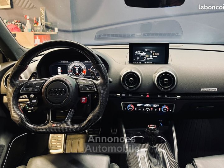 Audi RS3 II (2) SPORTBACK 25 TFSI 400 QUATTRO S TRONIC DAZA Entretien Garantie 12 mois - 5