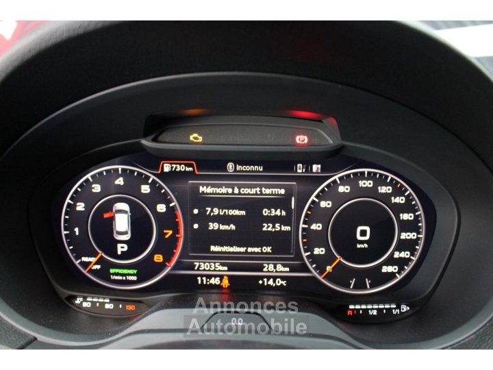 Audi A3 Sportback Quattro 20 TFSI -190 - BV S-Tronic 7 8V S line PHASE 2 - 20