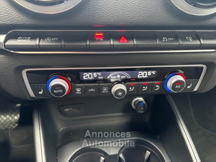 Audi A3 Sportback 20 TDI 150 S tronic 6 S Line / entretien FULL / carplay / VIRTUEL COCKPIT / siege chauffant (GARANTIE 12 MOIS) - 15