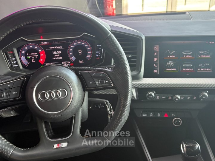 Audi A1 Sportback S Line 30 TFSi 116 ch S tronic 7 ~ Méplat ~ Caméra ~ CarPlay - 14