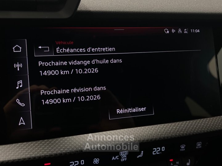 Audi RS3 8Y 25 TFSI 400 ch / Bang & Olusfen / CarPlay / Caméra / Matrix LED / Affihage tête Haute - 20
