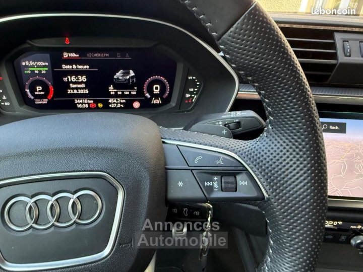 Audi Q3 15 35 TFSI 150 S line S-TRONIC PREMIERE MAIN ENTRETIEN CONSTRUCTEUR CARPLAY FAIBLE KIL - 25