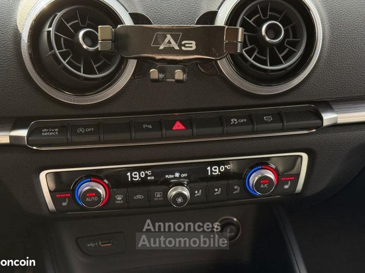 Audi A3 III (2) BERLINE 15 TFSI 150 COD S line tronic 7 + CARPLAY SIEGES AV CHAUFFANTS CAM - 15