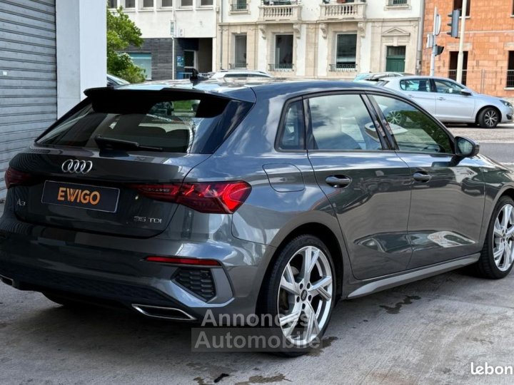 Audi A3 Sportback IV 35 TDI 150 S line tronic 7 + CARPLAY ACC SIEGES CHAUFFANTS PACK AMBI - 3