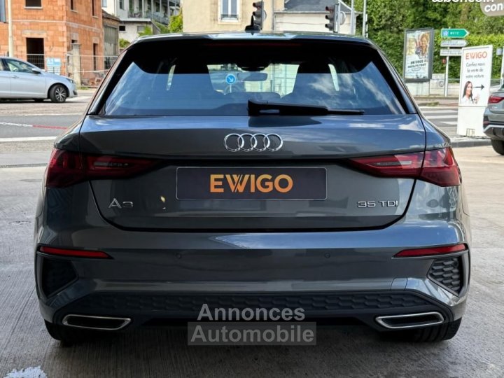 Audi A3 Sportback IV 35 TDI 150 S line tronic 7 + CARPLAY ACC SIEGES CHAUFFANTS PACK AMBI - 4