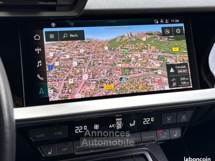 Audi A3 Sportback IV 35 TDI 150 S line tronic 7 + CARPLAY ACC SIEGES CHAUFFANTS PACK AMBI - 12
