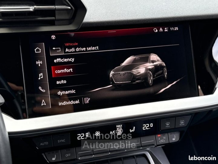 Audi A3 Sportback IV 35 TDI 150 S line tronic 7 + CARPLAY ACC SIEGES CHAUFFANTS PACK AMBI - 16