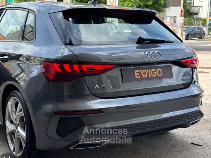 Audi A3 Sportback IV 35 TDI 150 S line tronic 7 + CARPLAY ACC SIEGES CHAUFFANTS PACK AMBI - 20