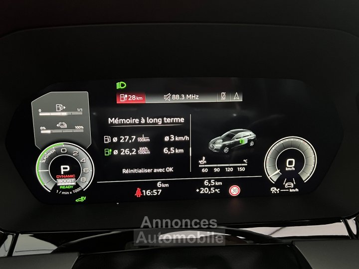 Audi A3 Sportback TFSI e Hybride rechargeable 204 S tronic 6 S line - 34