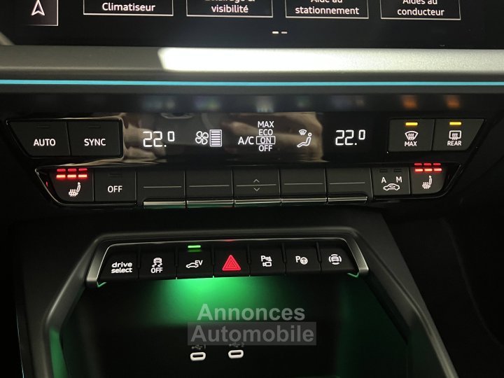 Audi A3 Sportback TFSI e Hybride rechargeable 204 S tronic 6 S line - 63