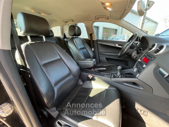 Audi A3 Sportback 16 TDI 105 FAP Ambition Luxe / Distribution a jour - 21