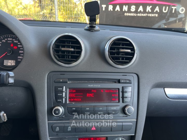 Audi A3 Sportback 16 TDI 105 FAP Ambition Luxe / Distribution a jour - 39