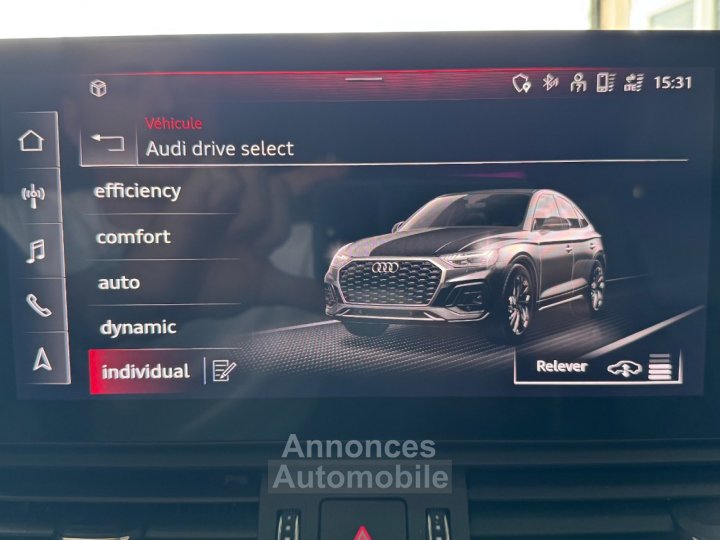Audi SQ5 SPORTBACK 30 V6 TDI 341 ch Tiptronic 8 Quattro ~ Pack carbone ~ Bang olufsen ~ Caméra 360º ~ Hayon éléctrique ~ - 13