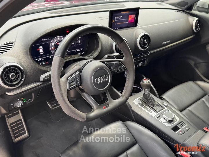 Audi RS3 25 DAZA QUATTRO S-TRONIC 400CH TO/ CUIR NAPPA/VIRTUAL/ ENTRETIEN FULL - 14