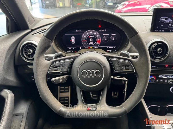 Audi RS3 25 DAZA QUATTRO S-TRONIC 400CH TO/ CUIR NAPPA/VIRTUAL/ ENTRETIEN FULL - 18