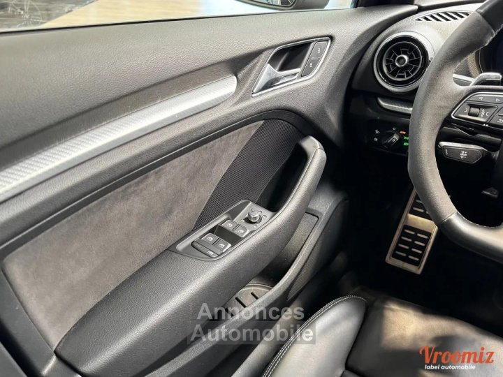 Audi RS3 25 DAZA QUATTRO S-TRONIC 400CH TO/ CUIR NAPPA/VIRTUAL/ ENTRETIEN FULL - 22