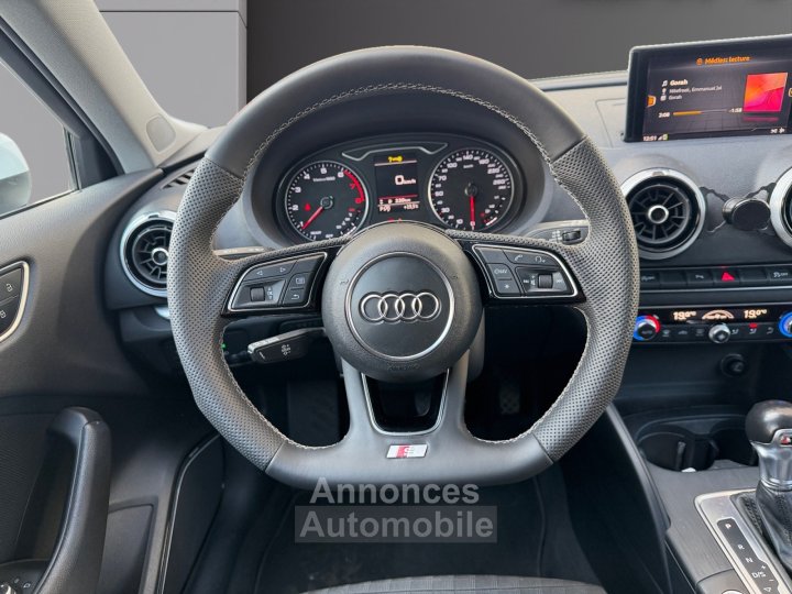 Audi A3 Sportback 14 TFSI COD 150 S tronic 7 S Line bang olufsen siège chauffant démarrage sans clé régulateur de vitesse garantie 12 mois - 14