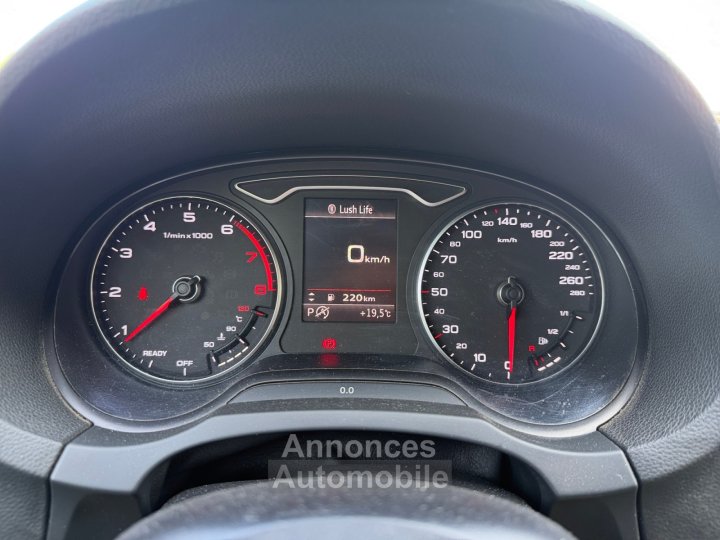 Audi A3 Sportback 14 TFSI COD 150 S tronic 7 S Line bang olufsen siège chauffant démarrage sans clé régulateur de vitesse garantie 12 mois - 15