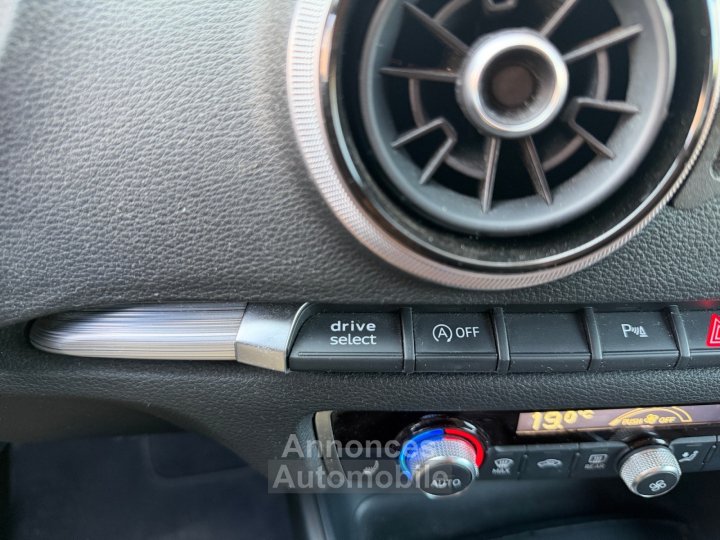 Audi A3 Sportback 14 TFSI COD 150 S tronic 7 S Line bang olufsen siège chauffant démarrage sans clé régulateur de vitesse garantie 12 mois - 20