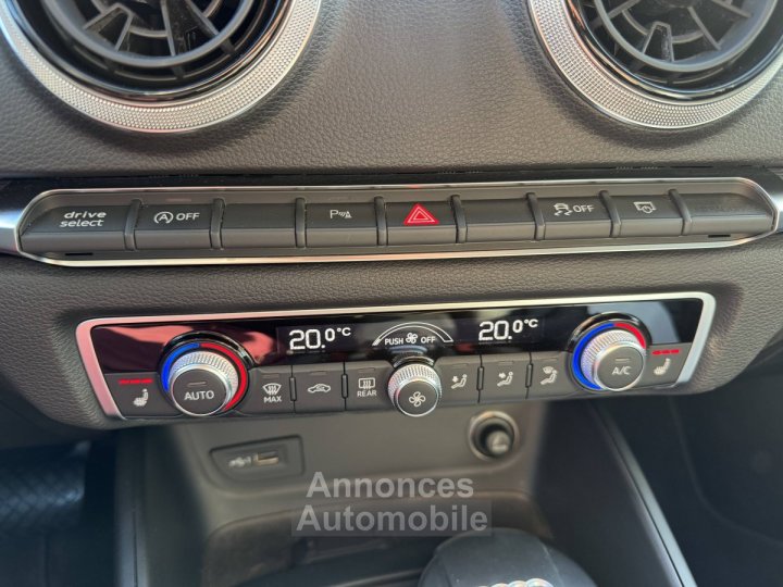 Audi A3 20 TFSI 190 VIRTUAL GPS CARPLAY TOIT PANO BVA - 17