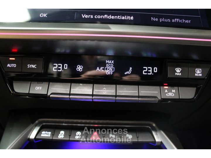 Audi A3 Sportback 15 35 TFSI 150 BV S-Tronic S line Parfait État - 21