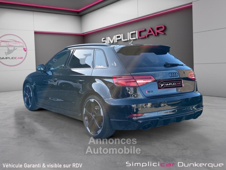 Audi RS3 SPORTBACK DAZA Sportback Quattro 400ch S tronic 7 Garantie 12 Mois Toit Ouvrant Bang Olufsen Sièges Chauffants échappement RS - 3