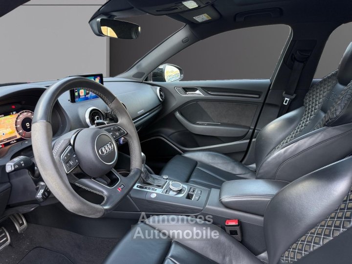 Audi RS3 SPORTBACK DAZA Sportback Quattro 400ch S tronic 7 Garantie 12 Mois Toit Ouvrant Bang Olufsen Sièges Chauffants échappement RS - 4