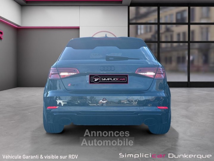 Audi RS3 SPORTBACK DAZA Sportback Quattro 400ch S tronic 7 Garantie 12 Mois Toit Ouvrant Bang Olufsen Sièges Chauffants échappement RS - 9