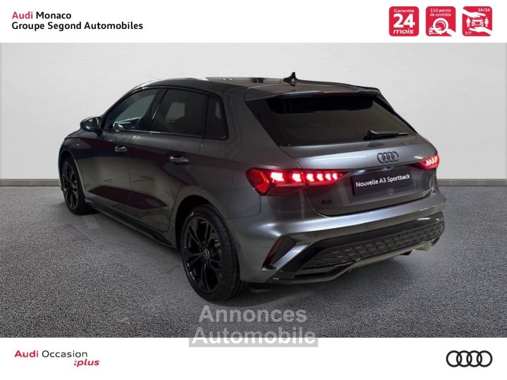 Audi A3 Sportback 40 TFSI e Hybride rechargeable 204 S tronic 6 S line - 3