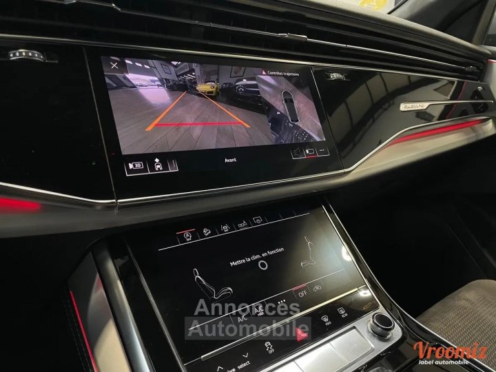 Audi Q8 50 30L TDI V6 MILD HYBRID QUATTRO TIPTRONIC8 286CH - FINITION SLINE CARPLAY/CAMERA DE RECUL - 23