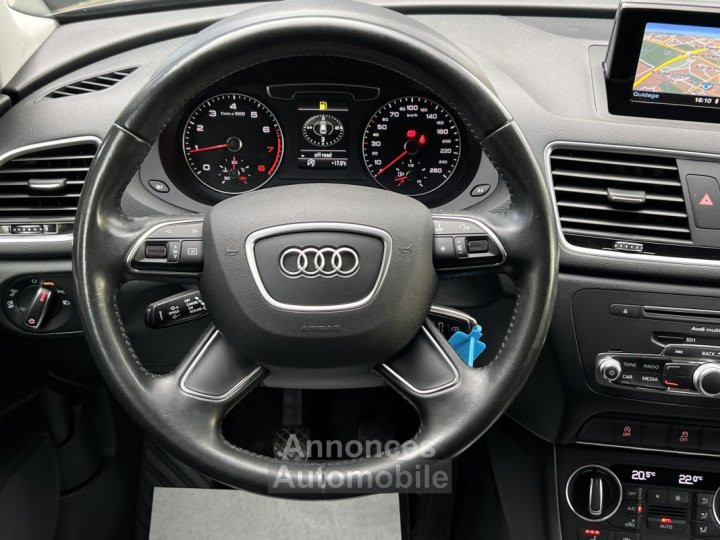 Audi Q3 PHASE 2 14 TFSI 125 Cv PREMIERE MAIN GPS ATTELAGE CRIT AIR 1 - GARANTIE 1 AN - 22