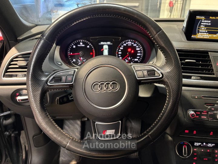 Audi Q3 20 TDI 184 ch S tronic 7 Quattro S line - excellent état - vidange de boite de vitesse à jour - entretien à jour - 17