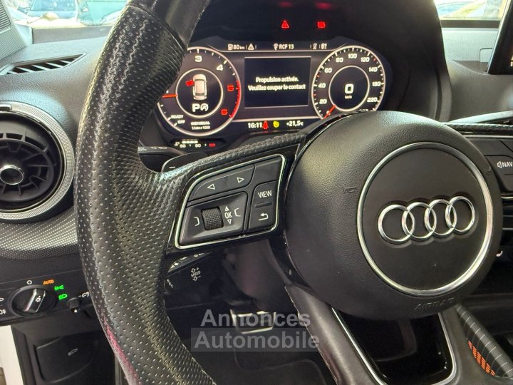 Audi Q2 30 TDI 116 S tronic 7 S line 1RE MAIN / SUIVI / TOIT OUVRANT / CAMÉRA / VIRTUAL / LUMIÈRE D'AMBIANCE / JANTES 18 / CARPLAY - 22