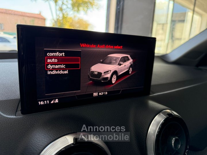 Audi Q2 30 TDI 116 S tronic 7 S line 1RE MAIN / SUIVI / TOIT OUVRANT / CAMÉRA / VIRTUAL / LUMIÈRE D'AMBIANCE / JANTES 18 / CARPLAY - 27