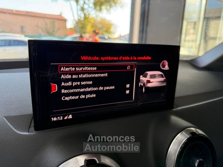 Audi Q2 30 TDI 116 S tronic 7 S line 1RE MAIN / SUIVI / TOIT OUVRANT / CAMÉRA / VIRTUAL / LUMIÈRE D'AMBIANCE / JANTES 18 / CARPLAY - 30