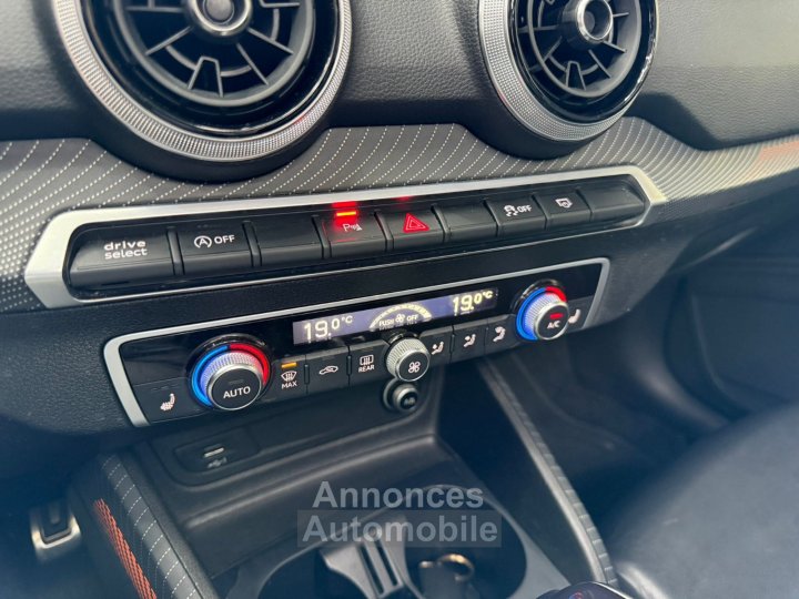 Audi Q2 30 TDI 116 S tronic 7 S line 1RE MAIN / SUIVI / TOIT OUVRANT / CAMÉRA / VIRTUAL / LUMIÈRE D'AMBIANCE / JANTES 18 / CARPLAY - 33