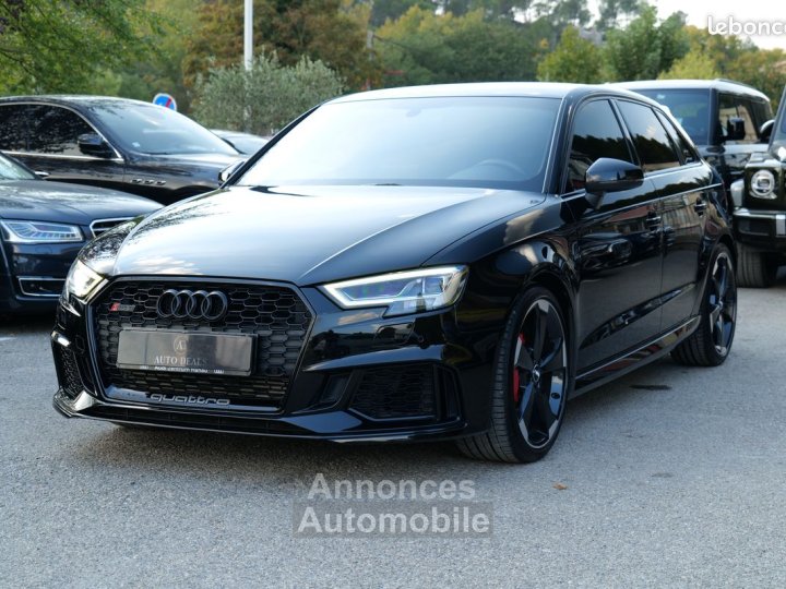 Audi RS3 sportback 25 tfsi 400 ch full black française écotaxe payée - 1