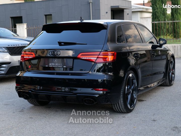 Audi RS3 sportback 25 tfsi 400 ch full black française écotaxe payée - 3