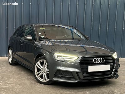 Audi A3 Sportback Série 3 Phase 2 35 15 TFSI 16V GPF S-Tronic7 S&S 150 cv Boîte auto Camera arrière Semi cuir Climatisation be zone Full Black Garantie 1 an   - 2