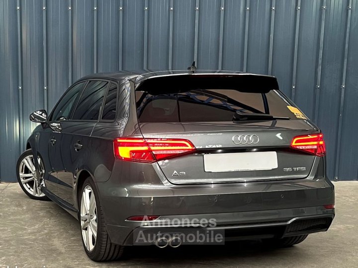 Audi A3 Sportback Série 3 Phase 2 35 15 TFSI 16V GPF S-Tronic7 S&S 150 cv Boîte auto Camera arrière Semi cuir Climatisation be zone Full Black Garantie 1 an - 3