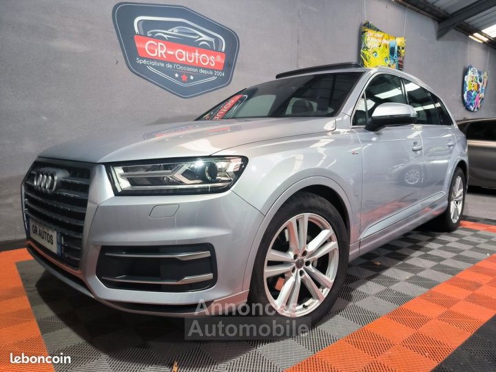 Audi Q7 3l V6TDI 272cv quatto tiptronic S-LINE 245000km garantie 12 mois gps toit panoramique ouvrant cuir attelage sièges chauffant radar de recul et camera - 1